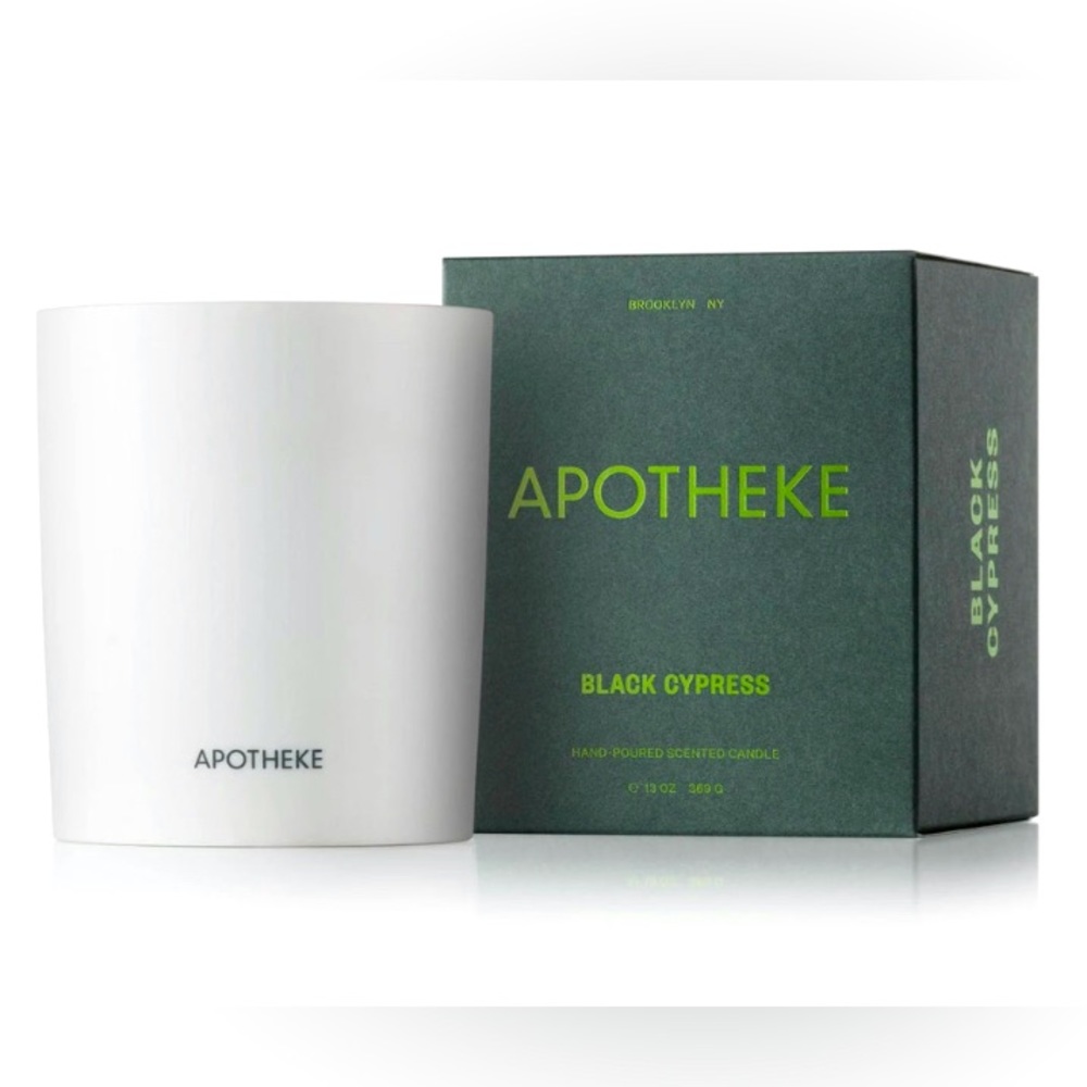 Apotheke Black Cypress Ceramic Candle
